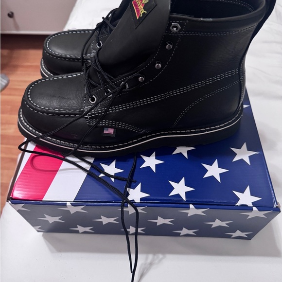 Black Leather Boat Shoes